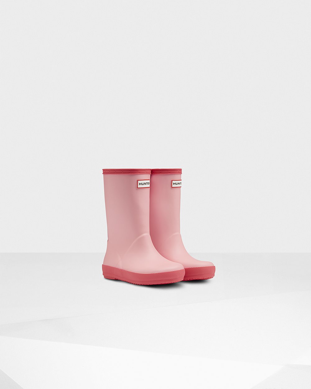 Botas de Lluvia Hunter Niños - Original First Classic - Rosas - TOLQIWS-08